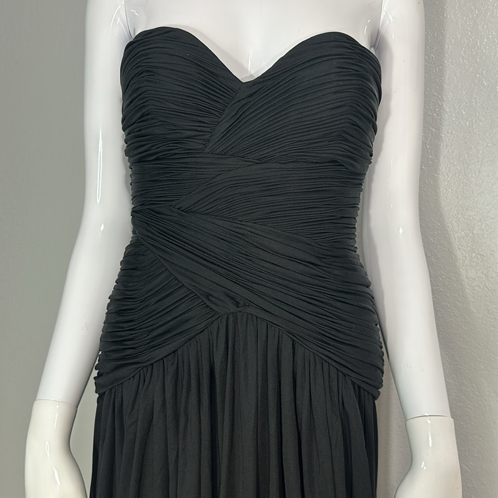 Vintage Oscar De La Renta Strapless Gown